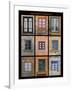 This poster captures interesting windows found throughout Portugal-Mallorie Ostrowitz-Framed Photographic Print