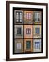 This poster captures interesting windows found throughout Portugal-Mallorie Ostrowitz-Framed Photographic Print