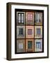 This poster captures interesting windows found throughout Portugal-Mallorie Ostrowitz-Framed Photographic Print