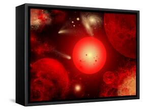 This Red Giant Star Is Much Older and Bigger Than Earth's Sun-Stocktrek Images-Framed Stretched Canvas