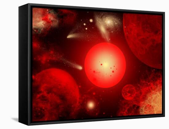 This Red Giant Star Is Much Older and Bigger Than Earth's Sun-Stocktrek Images-Framed Stretched Canvas