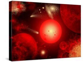 This Red Giant Star Is Much Older and Bigger Than Earth's Sun-Stocktrek Images-Stretched Canvas