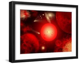 This Red Giant Star Is Much Older and Bigger Than Earth's Sun-Stocktrek Images-Framed Photographic Print