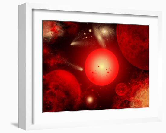 This Red Giant Star Is Much Older and Bigger Than Earth's Sun-Stocktrek Images-Framed Photographic Print