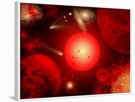 This Red Giant Star Is Much Older and Bigger Than Earth's Sun-Stocktrek Images-Framed Photographic Print