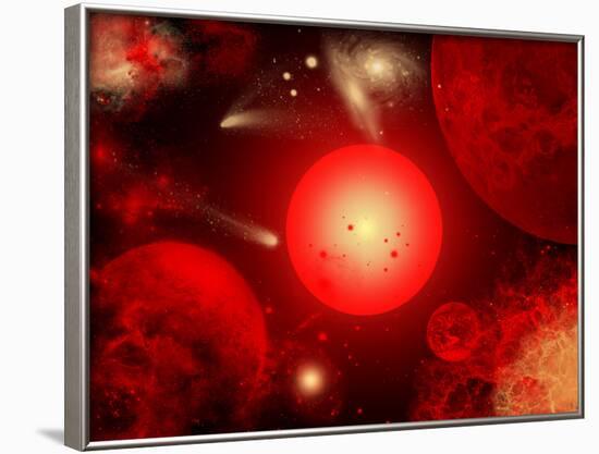 This Red Giant Star Is Much Older and Bigger Than Earth's Sun-Stocktrek Images-Framed Photographic Print