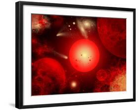 This Red Giant Star Is Much Older and Bigger Than Earth's Sun-Stocktrek Images-Framed Photographic Print