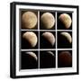 This Sequence of Photographs Shows the Total Eclipse of the Moon over Denver, Colorado-null-Framed Premium Photographic Print