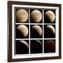 This Sequence of Photographs Shows the Total Eclipse of the Moon over Denver, Colorado-null-Framed Photographic Print