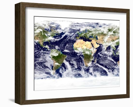 This Spectacular Image is the Most Detailed True-Color Image of the Entire Earth to Date-Stocktrek Images-Framed Photographic Print