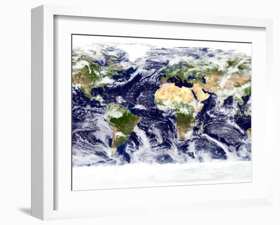 This Spectacular Image is the Most Detailed True-Color Image of the Entire Earth to Date-Stocktrek Images-Framed Photographic Print