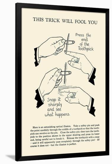 This Trick Will Fool You-null-Framed Art Print