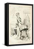 This Tub Has No Bottom to Stand On, 1875-Thomas Nast-Framed Stretched Canvas