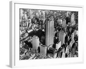 This View Shows the Western Front Along Sixth Avenue of the Nearly Completed Rockefeller Center-null-Framed Photographic Print