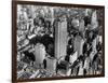 This View Shows the Western Front Along Sixth Avenue of the Nearly Completed Rockefeller Center-null-Framed Photographic Print