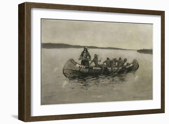 This Was a Fatal Embarkation, 1898-Frederic Remington-Framed Giclee Print