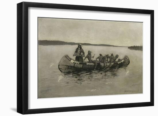 This Was a Fatal Embarkation, 1898-Frederic Remington-Framed Giclee Print