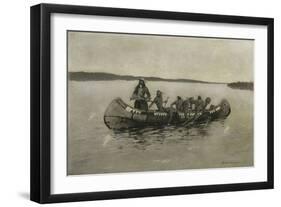 This Was a Fatal Embarkation, 1898-Frederic Remington-Framed Giclee Print