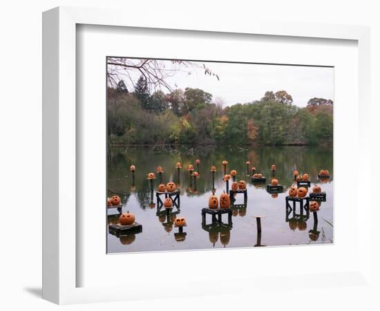 This Water Based Jack-O-Lantern Display in the Halloween Spectacular-Victoria Arocho-Framed Photographic Print