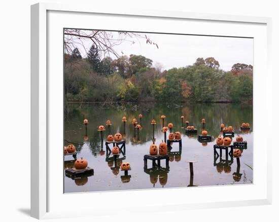 This Water Based Jack-O-Lantern Display in the Halloween Spectacular-Victoria Arocho-Framed Photographic Print