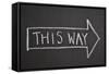 This Way-Yury Zap-Framed Stretched Canvas