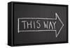 This Way-Yury Zap-Framed Stretched Canvas