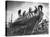 This Wooden Fishing Boat was Built by 60 People in 100 Days, WW2 Topsham Shipyard 1944-null-Stretched Canvas