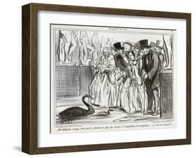 This Year, the Ducks are Really the Most Popular of the Exhibition of Sculptures-Honore Daumier-Framed Giclee Print