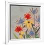 Thistle Bouquet I-Victoria Borges-Framed Art Print