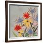 Thistle Bouquet I-Victoria Borges-Framed Art Print