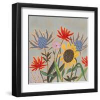 Thistle Bouquet II-Victoria Borges-Framed Art Print