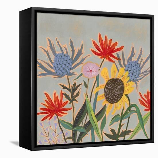 Thistle Bouquet II-Victoria Borges-Framed Stretched Canvas