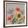 Thistle Bouquet II-Victoria Borges-Framed Art Print