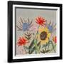 Thistle Bouquet II-Victoria Borges-Framed Art Print