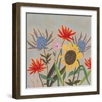 Thistle Bouquet II-Victoria Borges-Framed Art Print