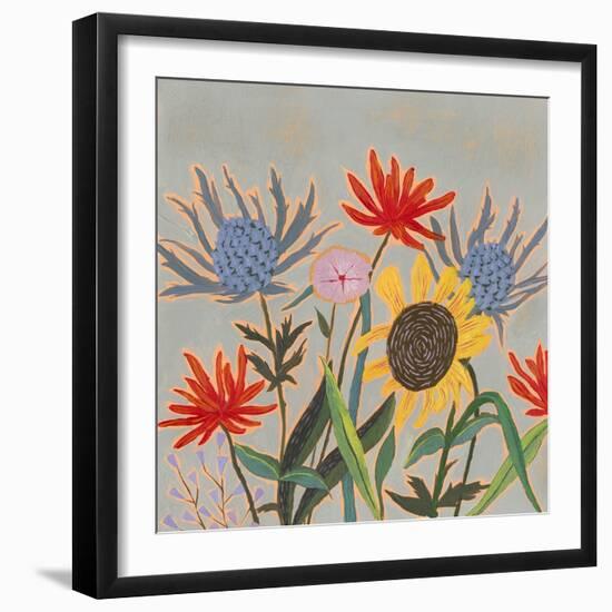 Thistle Bouquet II-Victoria Borges-Framed Art Print