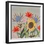 Thistle Bouquet II-Victoria Borges-Framed Art Print