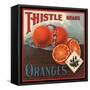 Thistle Brand - California - Citrus Crate Label-Lantern Press-Framed Stretched Canvas