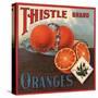 Thistle Brand - California - Citrus Crate Label-Lantern Press-Stretched Canvas