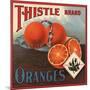 Thistle Brand - California - Citrus Crate Label-Lantern Press-Mounted Art Print