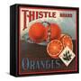 Thistle Brand - California - Citrus Crate Label-Lantern Press-Framed Stretched Canvas