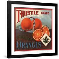 Thistle Brand - California - Citrus Crate Label-Lantern Press-Framed Art Print