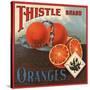 Thistle Brand - California - Citrus Crate Label-Lantern Press-Stretched Canvas