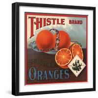 Thistle Brand - California - Citrus Crate Label-Lantern Press-Framed Art Print