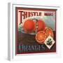 Thistle Brand - California - Citrus Crate Label-Lantern Press-Framed Art Print