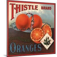 Thistle Brand - California - Citrus Crate Label-Lantern Press-Mounted Art Print