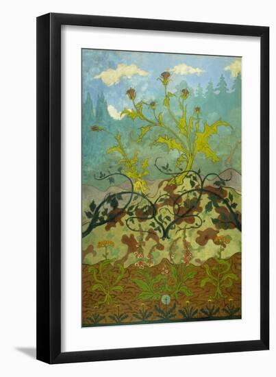 Thistles and Foxglove; Chardons Et Digitales, 1899-Paul Ranson-Framed Giclee Print