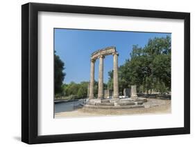 Tholos, Ancient Greek ruins, Olympia, Greece-Jim Engelbrecht-Framed Photographic Print