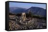 Tholos Athena temple at Delphi archeological site-Charles Bowman-Framed Stretched Canvas