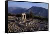 Tholos Athena temple at Delphi archeological site-Charles Bowman-Framed Stretched Canvas